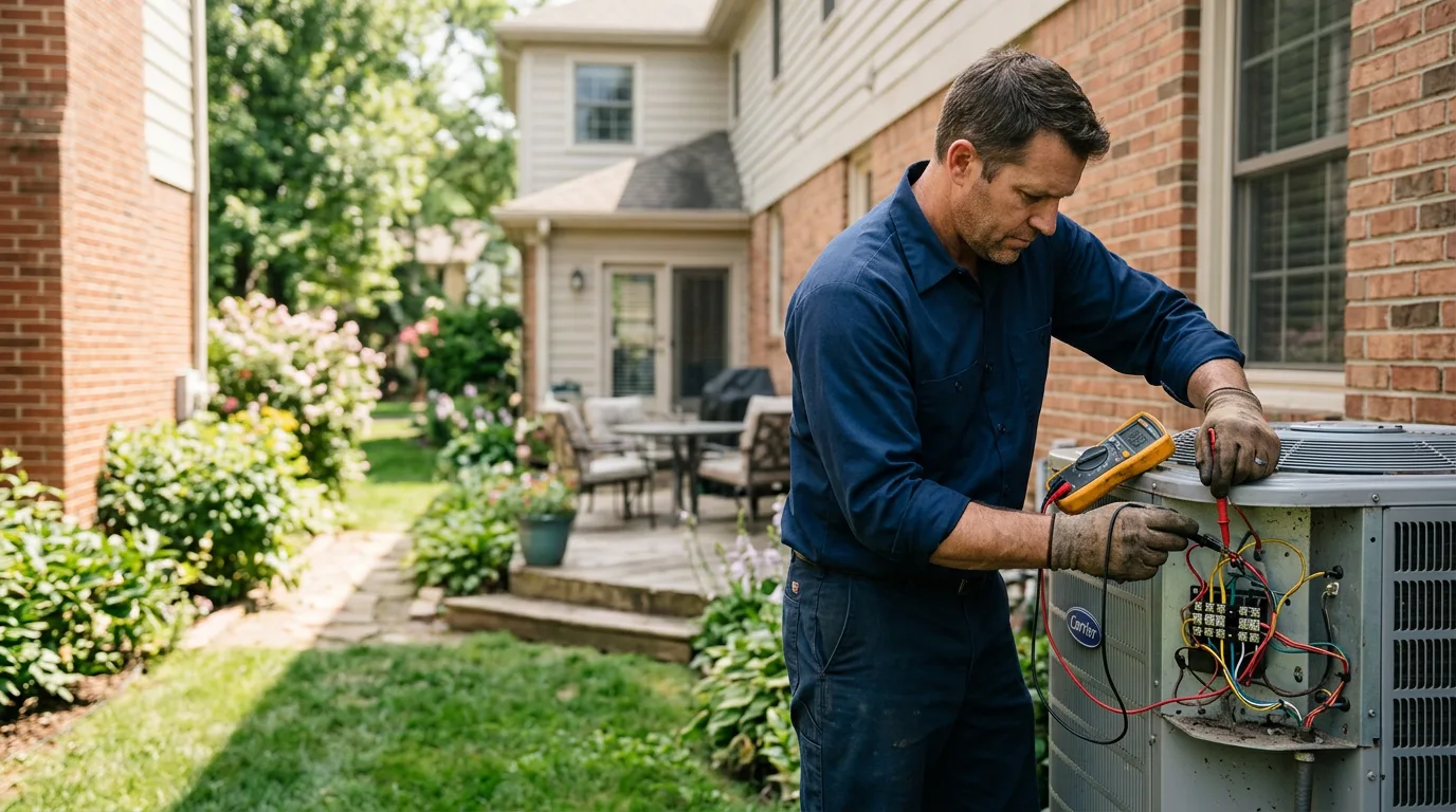 HVAC technician working near Gamaliel, AR